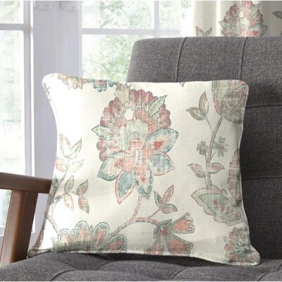 Dreams & Drapes Indira Cuscino Floreale Corallo - Cuscino Dreams & Drapes Indira Cuscino Floreale Corallo - Cuscino