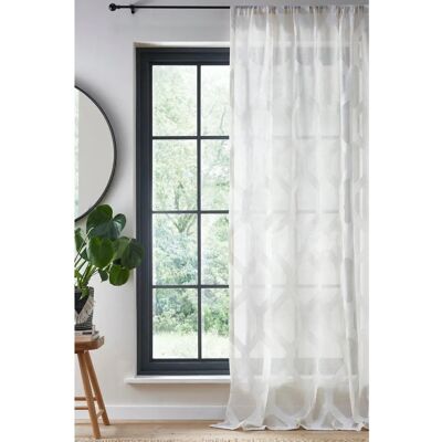Fusion 'Linara' Geometryczny Panel Voile - Panel Voile Fusion 'Linara' Geometryczny Panel Voile - Panel Voile