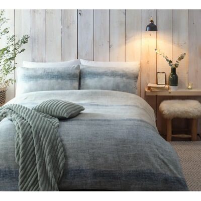 Appletree Anson Stripe 100% Brushed Cotton Duvet Cover Set - Bedding Appletree Anson Stripe 100% Brushed Cotton Duvet Cover Set - Bedding