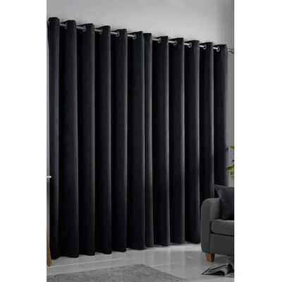 Fusion Blackout Eyelet Curtains - Semi-solid, Minimalist - Curtains Fusion Blackout Eyelet Curtains - Semi-solid, Minimalist - Curtains