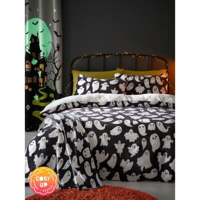 Grey Halloween Spooky Ghosts Bedding Set - Bedding Set Grey Halloween Spooky Ghosts Bedding Set - Bedding Set
