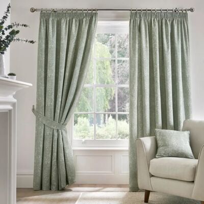 Dreams & Drapes Aveline Rideau en Coton Vert - Rideaux Dreams & Drapes Aveline Rideau en Coton Vert - Rideaux