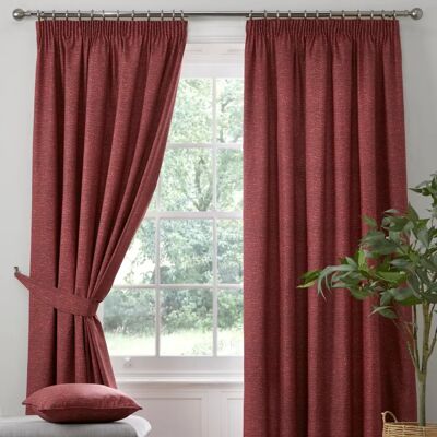Tende in cotone rosso Pembrey di Dreams & Drapes - Tende Tende in cotone rosso Pembrey di Dreams & Drapes - Tende