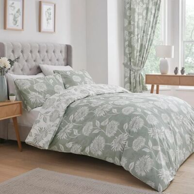 Dreams & Drapes Set Lenzuola Chrysanthemum Verde - Set di Lenzuola Dreams & Drapes Set Lenzuola Chrysanthemum Verde - Set di Lenzuola
