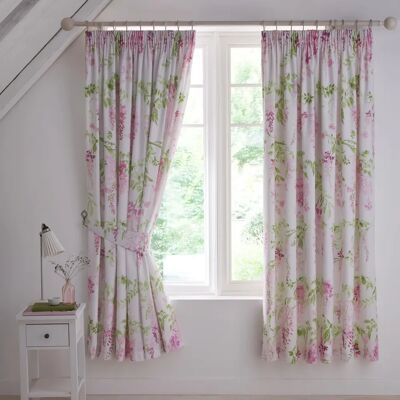 Dreams & Drapes Glycine Rose Rideaux - Rideaux Dreams & Drapes Glycine Rose Rideaux - Rideaux