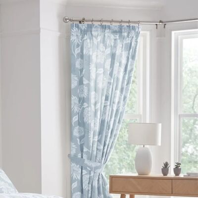 Rideaux Crisantème Bleu Dreams & Drapes - Rideau Rideaux Crisantème Bleu Dreams & Drapes - Rideau