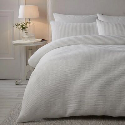 Serene Lindly Duvet Cover Bedding Set - Blanc - Ensemble de lit Serene Lindly Duvet Cover Bedding Set - Blanc - Ensemble de lit