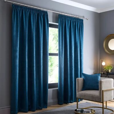 Fusion Galaxy Dark Teal Dimout Curtains - Curtain Fusion Galaxy Dark Teal Dimout Curtains - Curtain