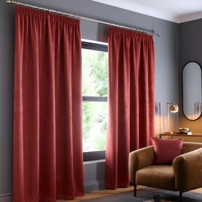 Fusion Galaxy Terracotta Dimout Curtains - Curtains Fusion Galaxy Terracotta Dimout Curtains - Curtains