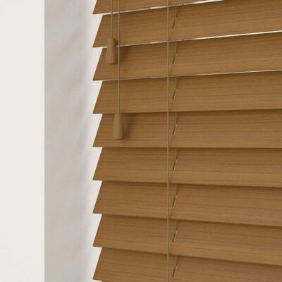 New Edge Blinds - Truffle 50mm Slatted - Faux Wood Blinds New Edge Blinds - Truffle 50mm Slatted - Faux Wood Blinds