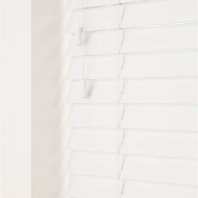 New Edge Blinds - Serene 50mm Faux Wood Slats - Ecru New Edge Blinds - Serene 50mm Faux Wood Slats - Ecru
