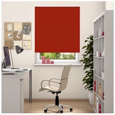 Edge Blinds - Thermal Blackout Roller - Red - 75 cm width - 175 cm drop - Blinds Edge Blinds - Thermal Blackout Roller - Red - 75 cm width - 175 cm drop - Blinds