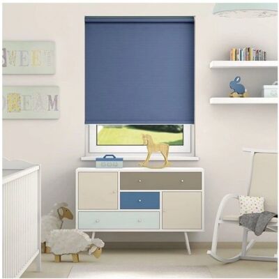Edge Blinds - Thermal Blackout Roller - Navy - Roller Blinds Edge Blinds - Thermal Blackout Roller - Navy - Roller Blinds