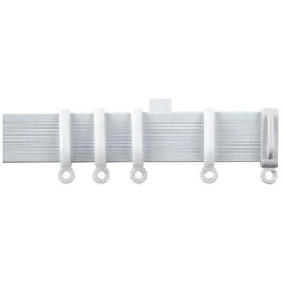 Edge Blinds - White Plastic Curtain Track - 80cm - PVC - Curtain track Edge Blinds - White Plastic Curtain Track - 80cm - PVC - Curtain track