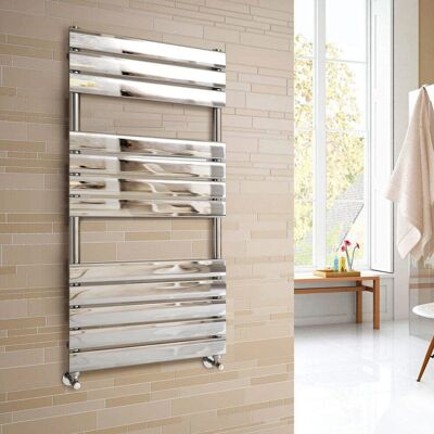 WarmeHaus - Heated Towel Rail - 1200x600mm - Chrome - Radiator WarmeHaus - Heated Towel Rail - 1200x600mm - Chrome - Radiator