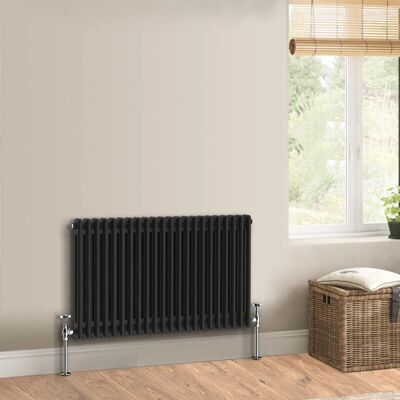 Warmehaus - 600x1010mm - Black - Double - Radiator Warmehaus - 600x1010mm - Black - Double - Radiator