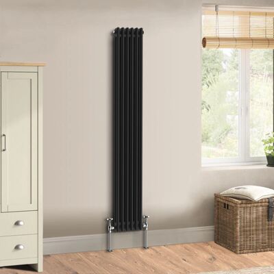 Warmehaus - 1800x290 Double Cast Iron - Black - Radiator Warmehaus - 1800x290 Double Cast Iron - Black - Radiator