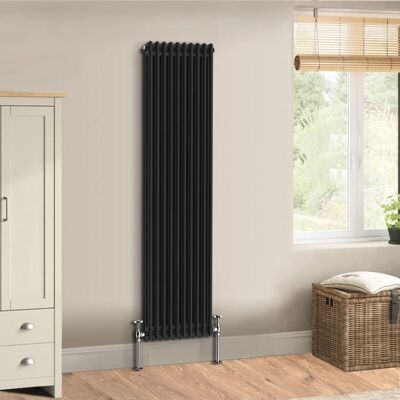 Warmehaus - Traditional Cast Iron - 1800x470 - Black Radiator Warmehaus - Traditional Cast Iron - 1800x470 - Black Radiator