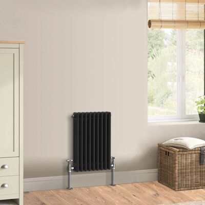 Warmehaus - 600 x 427mm - Triple - Black - Cast Iron Radiator Warmehaus - 600 x 427mm - Triple - Black - Cast Iron Radiator
