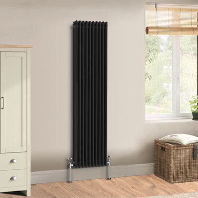 Warmehaus - Traditional Cast Iron Style Black Radiator - 1800 x 472mm - Triple - Radiator Warmehaus - Traditional Cast Iron Style Black Radiator - 1800 x 472mm - Triple - Radiator