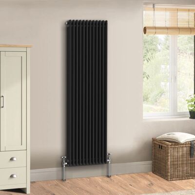 Warmehaus Traditional Cast Iron Style - 1800x562mm - Triple - Black - Radiator Warmehaus Traditional Cast Iron Style - 1800x562mm - Triple - Black - Radiator