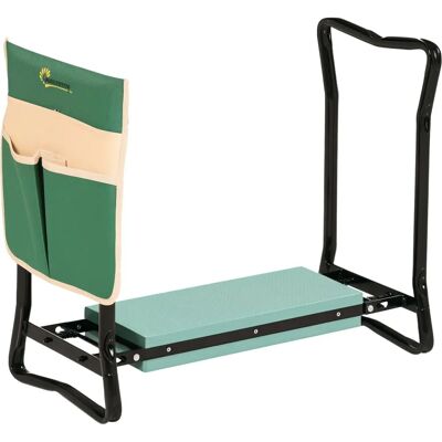 Outsunny Garden Kneeler Foldable Seat Bench EVA Foam Pad with Tool Bag Outsunny Garden Kneeler Foldable Seat Bench EVA Foam Pad with Tool Bag