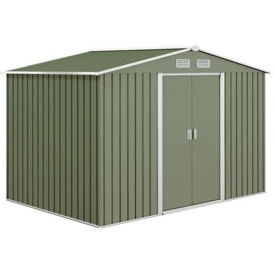 Outsunny Light Green Garden Storage Shed - Storage Shed Outsunny Light Green Garden Storage Shed - Storage Shed