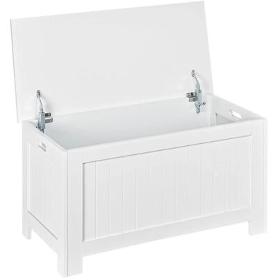HOMCOM Large Storage Box Toy Chest Cabinet Unit Organizer Safety Hinges - Storage Box HOMCOM Large Storage Box Toy Chest Cabinet Unit Organizer Safety Hinges - Storage Box