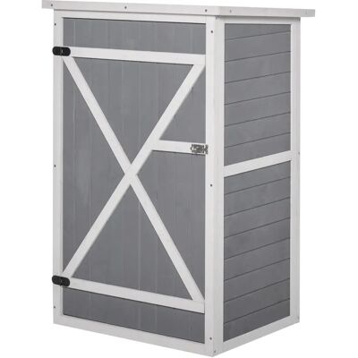 Outsunny Garden Shed - Waterproof Fir Wood Storage with Shelves Outsunny Garden Shed - Waterproof Fir Wood Storage with Shelves