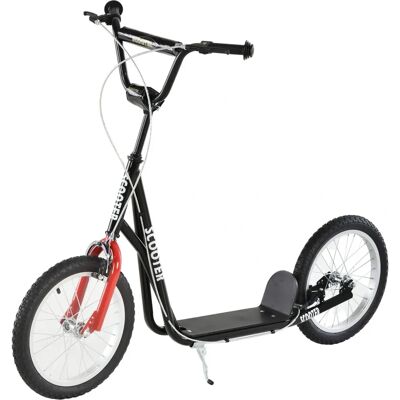 HOMCOM 90-96cm Kids Kick Scooter - Adjustable Handlebar, Inflatable Wheels - Kids Scooter HOMCOM 90-96cm Kids Kick Scooter - Adjustable Handlebar, Inflatable Wheels - Kids Scooter