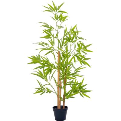 Outsunny Set of 2 120cm/4FT Artificial Bamboo Tree - Indoor Outdoor Decor Outsunny Set of 2 120cm/4FT Artificial Bamboo Tree - Indoor Outdoor Decor