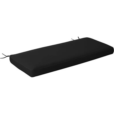Outsunny Garden Bench Cushion 2 Seater Seat Pad 120x50x8cm Black Outsunny Garden Bench Cushion 2 Seater Seat Pad 120x50x8cm Black