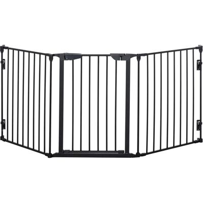 PawHut Pet Safety Gate - 3 Panel Black - Pet Safety Gate PawHut Pet Safety Gate - 3 Panel Black - Pet Safety Gate