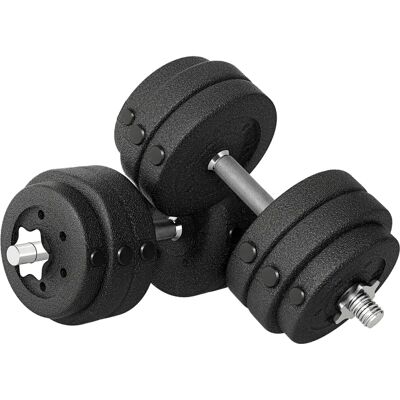 HOMCOM 30KG Adjustable Dumbbells - Fitness Equipment HOMCOM 30KG Adjustable Dumbbells - Fitness Equipment