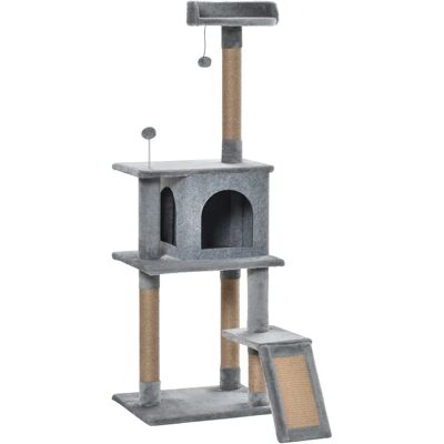 PawHut Cat Tree Tower Climbing Activity Center - Grey PawHut Cat Tree Tower Climbing Activity Center - Grey
