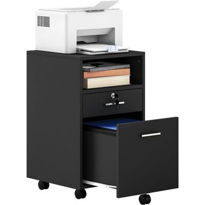 Vinsetto Mobil Caisson à Fichiers avec Verrouillage - Mobilier de Bureau - Publicité Vinsetto Mobil Caisson à Fichiers avec Verrouillage - Mobilier de Bureau - Publicité