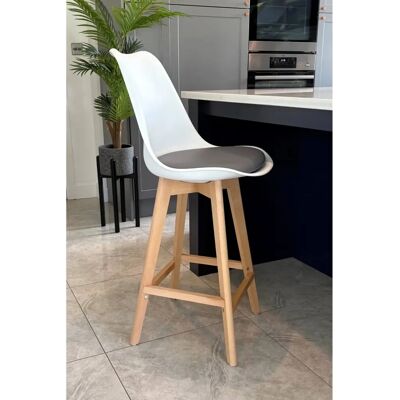 Fusion Living Soho Dark Grey Plastic Bar Stool - Product Type Fusion Living Soho Dark Grey Plastic Bar Stool - Product Type