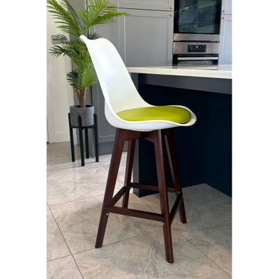 Fusion Living Soho Green Plastic Bar Stool - Bar Stool Fusion Living Soho Green Plastic Bar Stool - Bar Stool
