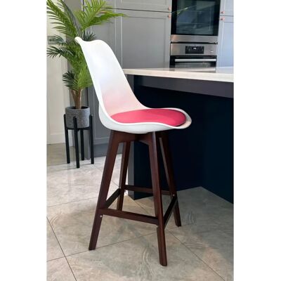 Fusion Living Soho Bright Pink Plastic Bar Stool - Bar Stool Fusion Living Soho Bright Pink Plastic Bar Stool - Bar Stool