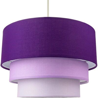 Happy Homewares - Cotton Shade - Purple - TripleTier - Shade Happy Homewares - Cotton Shade - Purple - TripleTier - Shade