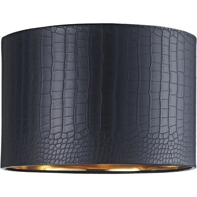 Happy Homewares - HH6519 - Black Croc - Lamp Shade Happy Homewares - HH6519 - Black Croc - Lamp Shade