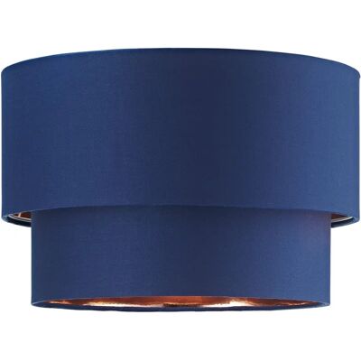 Happy Homewares Modern Double Tier Ceiling Shade - Midnight Blue Happy Homewares Modern Double Tier Ceiling Shade - Midnight Blue