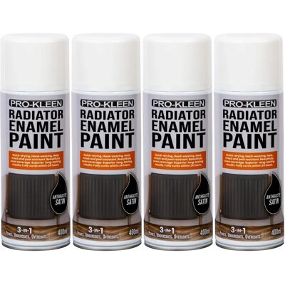 Pro-Kleen Enamel Radiator Paint - Anthracite Satin - paint Pro-Kleen Enamel Radiator Paint - Anthracite Satin - paint