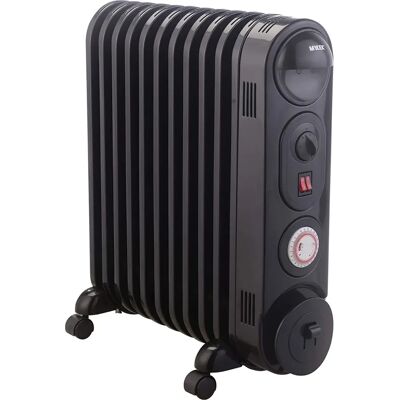 MYLEK - Oil Filled Radiator - Black - 2.5kW - Electric Heater MYLEK - Oil Filled Radiator - Black - 2.5kW - Electric Heater