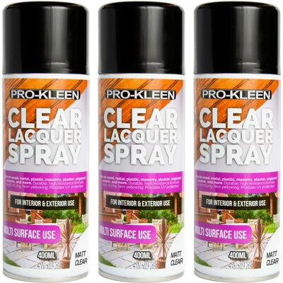 Pro-Kleen - - Clear - Multi-surface - lacquer spray Pro-Kleen - - Clear - Multi-surface - lacquer spray