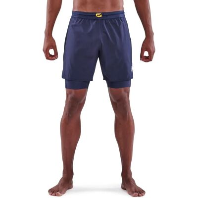Skins Navy Blue Series 3 Superpose Shorts - Male - Supportive Skins Navy Blue Series 3 Superpose Shorts - Male - Supportive