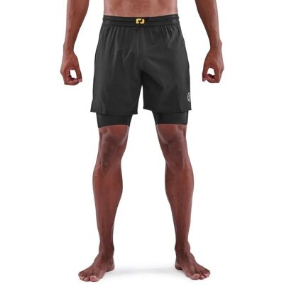 SKINS Series 3 Superpose Shorts - Black - Men's - XL SKINS Series 3 Superpose Shorts - Black - Men's - XL