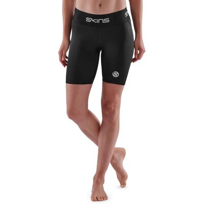 Skins Series-1 Schwarze Damen Halbe Tights - Shorts Skins Series-1 Schwarze Damen Halbe Tights - Shorts