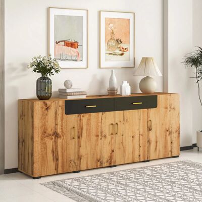 ModernLuxe Buffet L 200cm - Naturel ModernLuxe Buffet L 200cm - Naturel