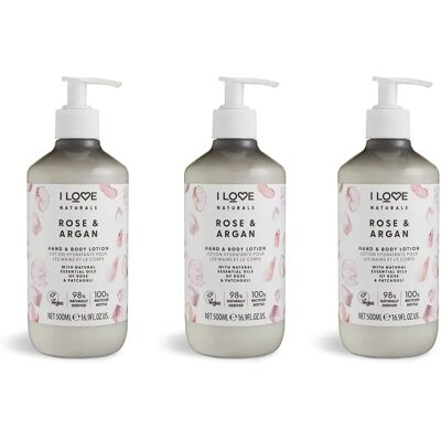 I Love Naturals - Rose & Argan Lotion - Lotion I Love Naturals - Rose & Argan Lotion - Lotion